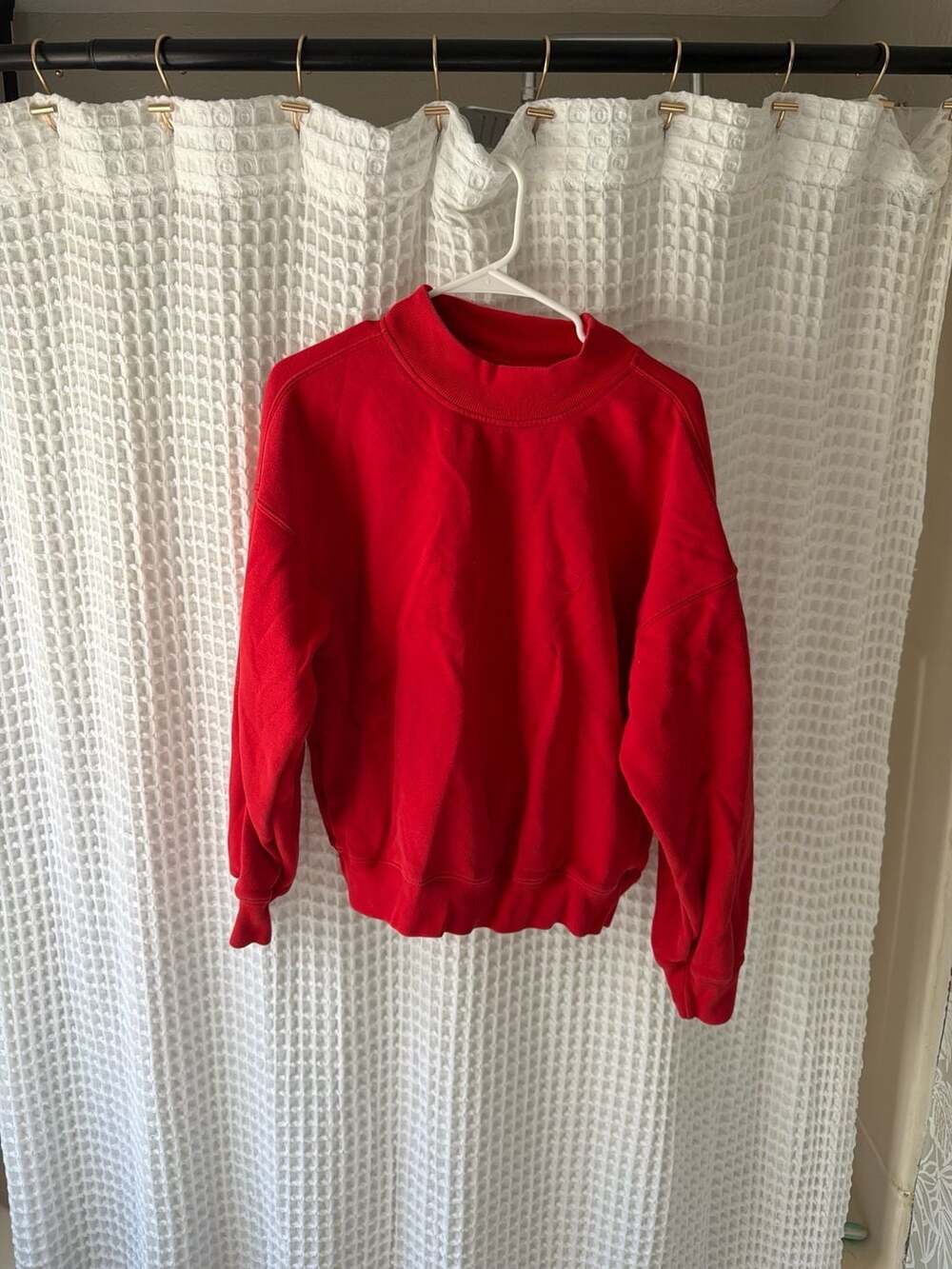 Abercrombie & Fitch Soft A&F Collection Red Mock Neck Sweatshirt